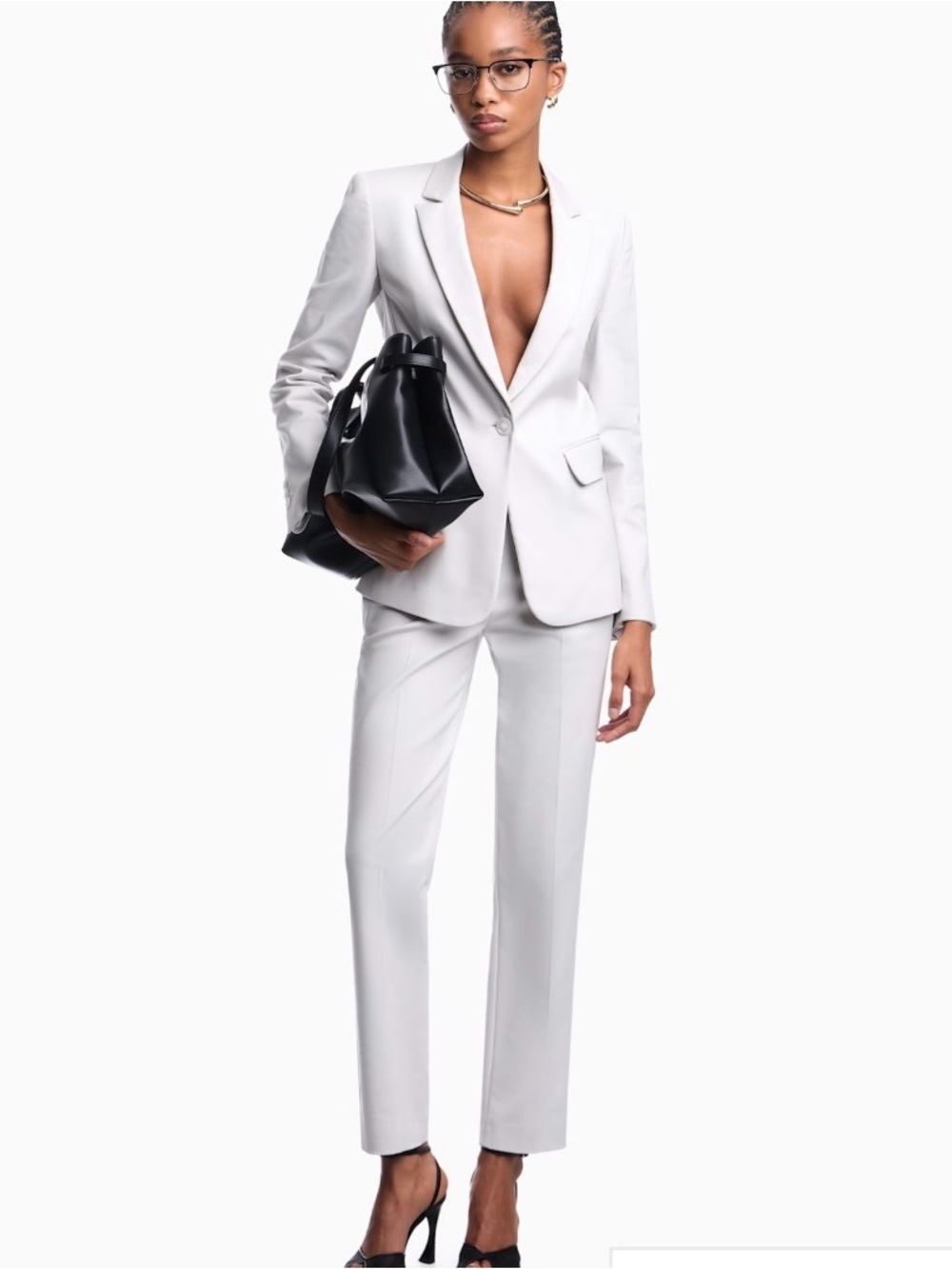 Emporio Armani Women’s White Tailored Pants IT 46 US 10 NWT $345